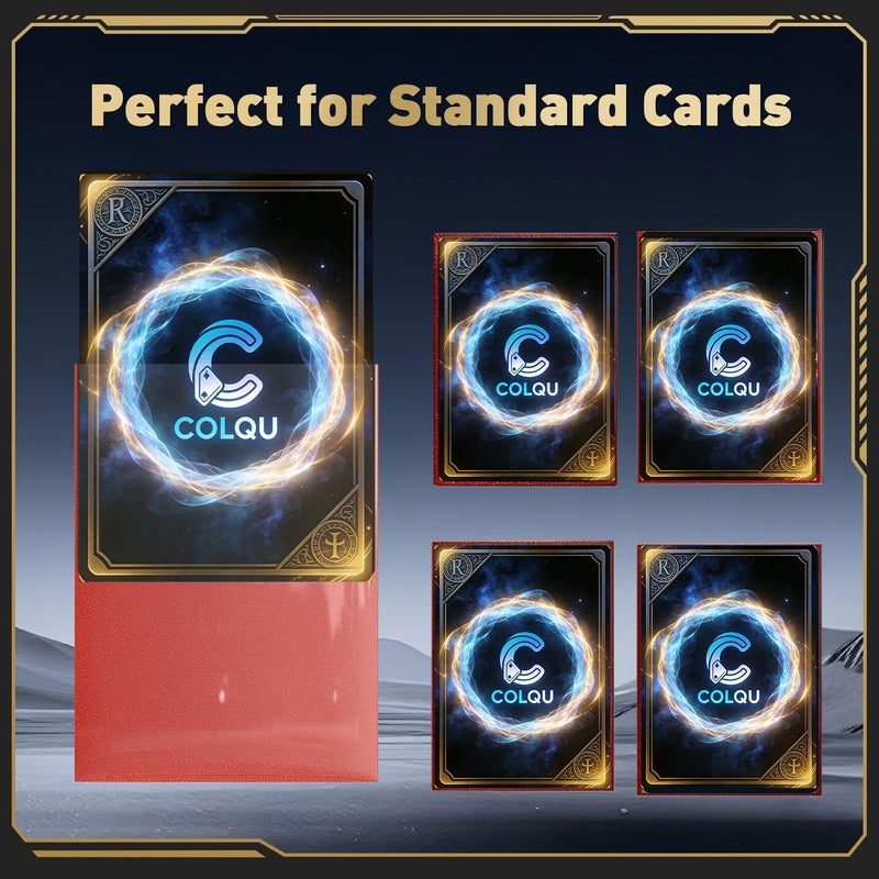 COLQU أكمام بطاقات غير لامعة 1000 قطعة، 10 ألوان تناسب بطاقات MTG و TCG، واقيات أكمام للعبة البيسبول والرياضات والتجارة - Image 5